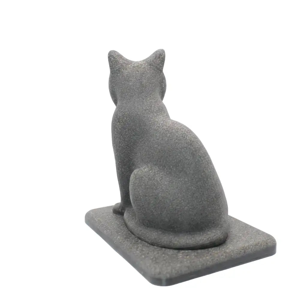 Finition arrière de la statue pour chat, une urne alternative en résine artisanale