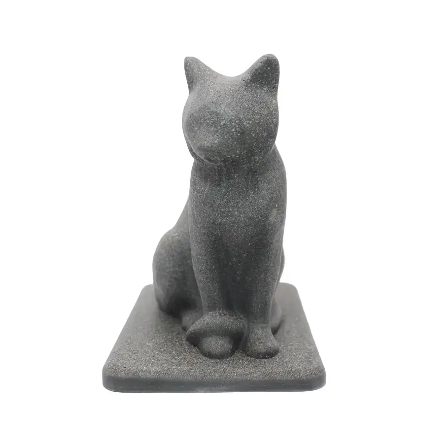 Statue funéraire pour chat Bienveillance en résine et cendres animalières