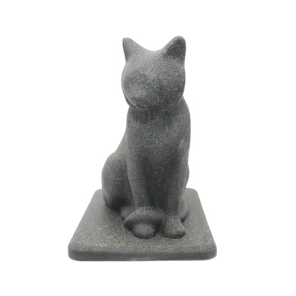 Statue funéraire pour chat Bienveillance en résine et cendres animalières